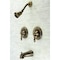 Kingston Brass KB663AL Pressure Balanced Two-Handle Tub and Shower Faucet, Antique Brass KB663AL - alternate 2